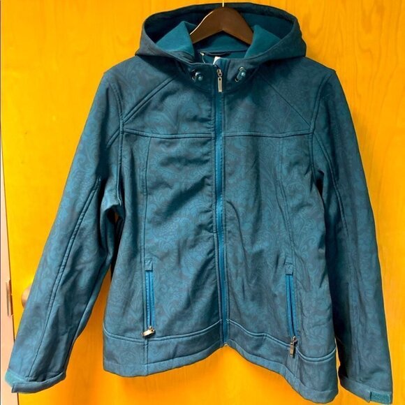 Northern Reflections Jackets & Blazers - NORTHERN REFLECTIONS Sz XL Fleece Inner  Cozy Turquoise Paisley Motif Jacket